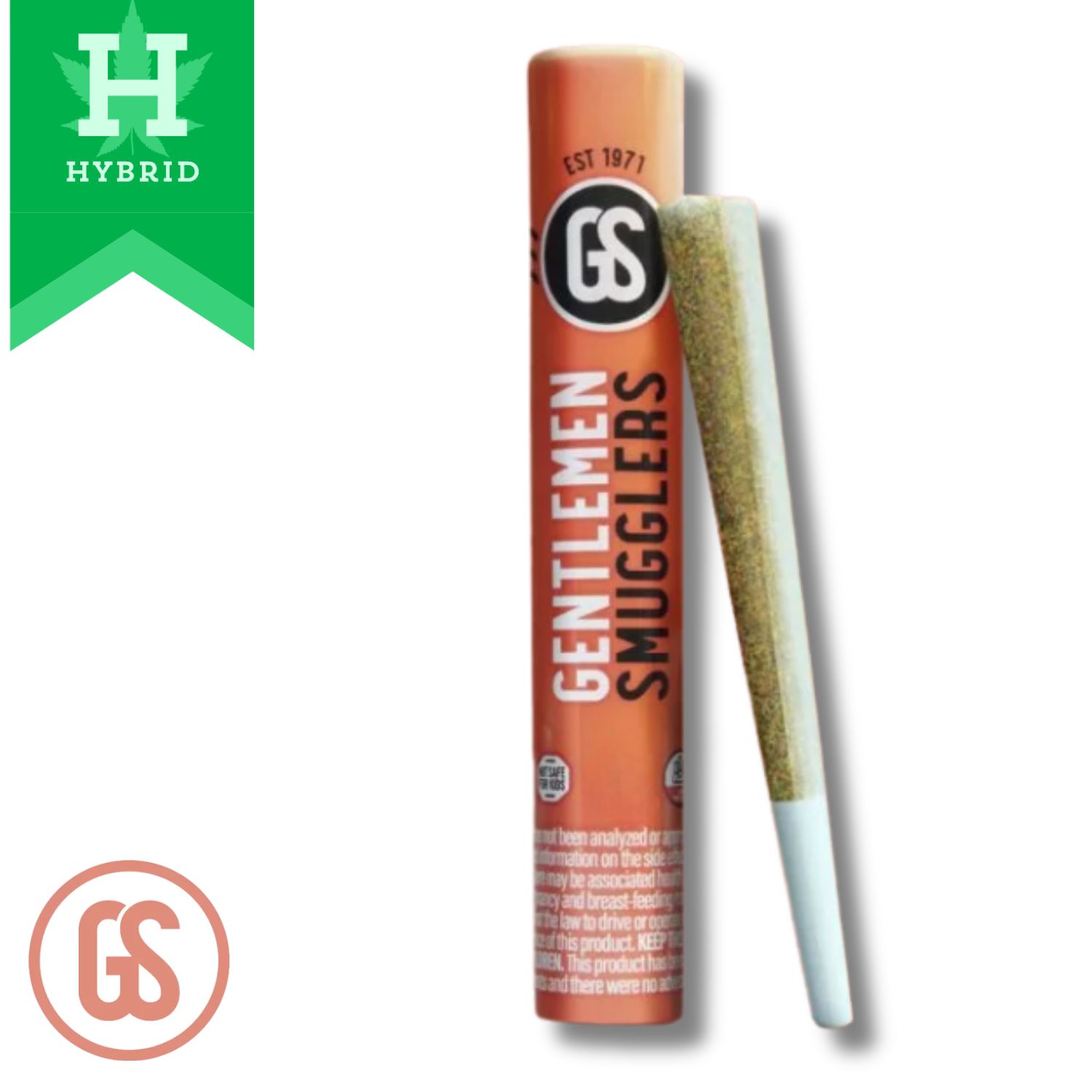 Photograph of product: GS | Pre-Rolls | Non-Infused | 1pk | Homage (HYB) | 1.0g