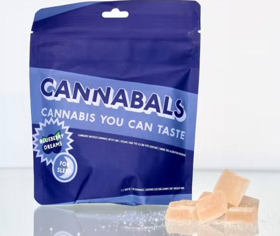 Photograph of product: Cannabals | Blueberry Dreams | Gummies | 20 Pack | 100MG