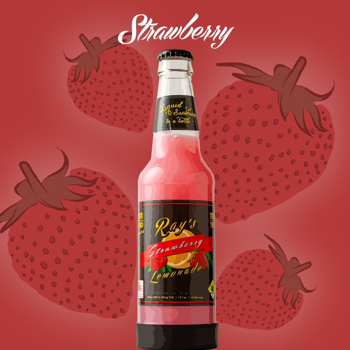 Photograph of product: 1:1 Strawberry Lemonade | 200mg (DOH)