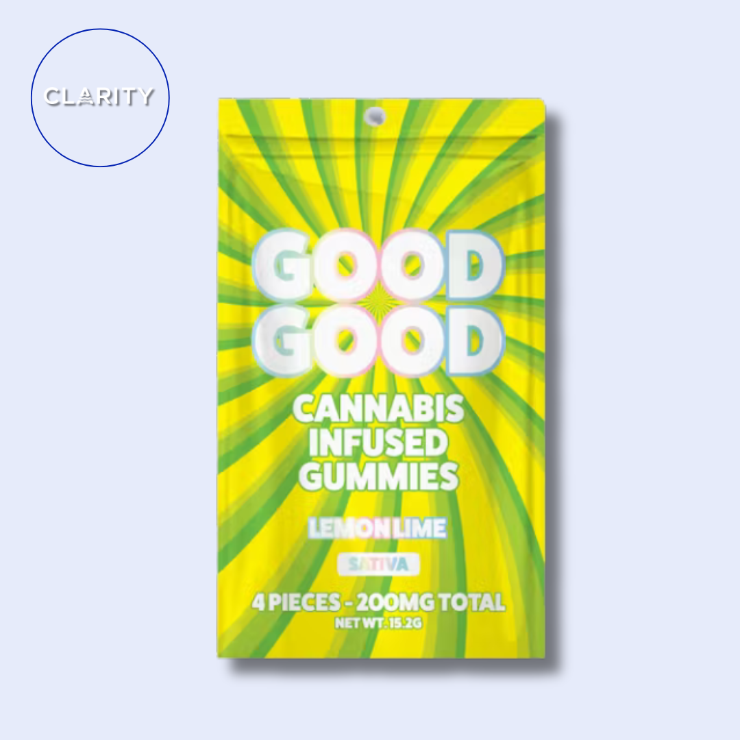 Photograph of product: Good Good | 200mg Gummies | Lemon Lime