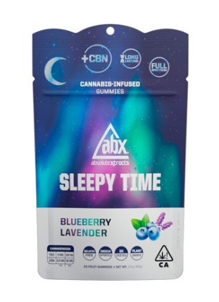Photograph of product: ABX Sleepy Time Blueberry Lavender Gummies (CBN-VEGAN/GF)100mg