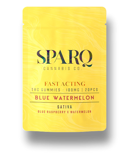 Photograph of product: Fast Acting Gummies | Blue Watermelon | 100mg