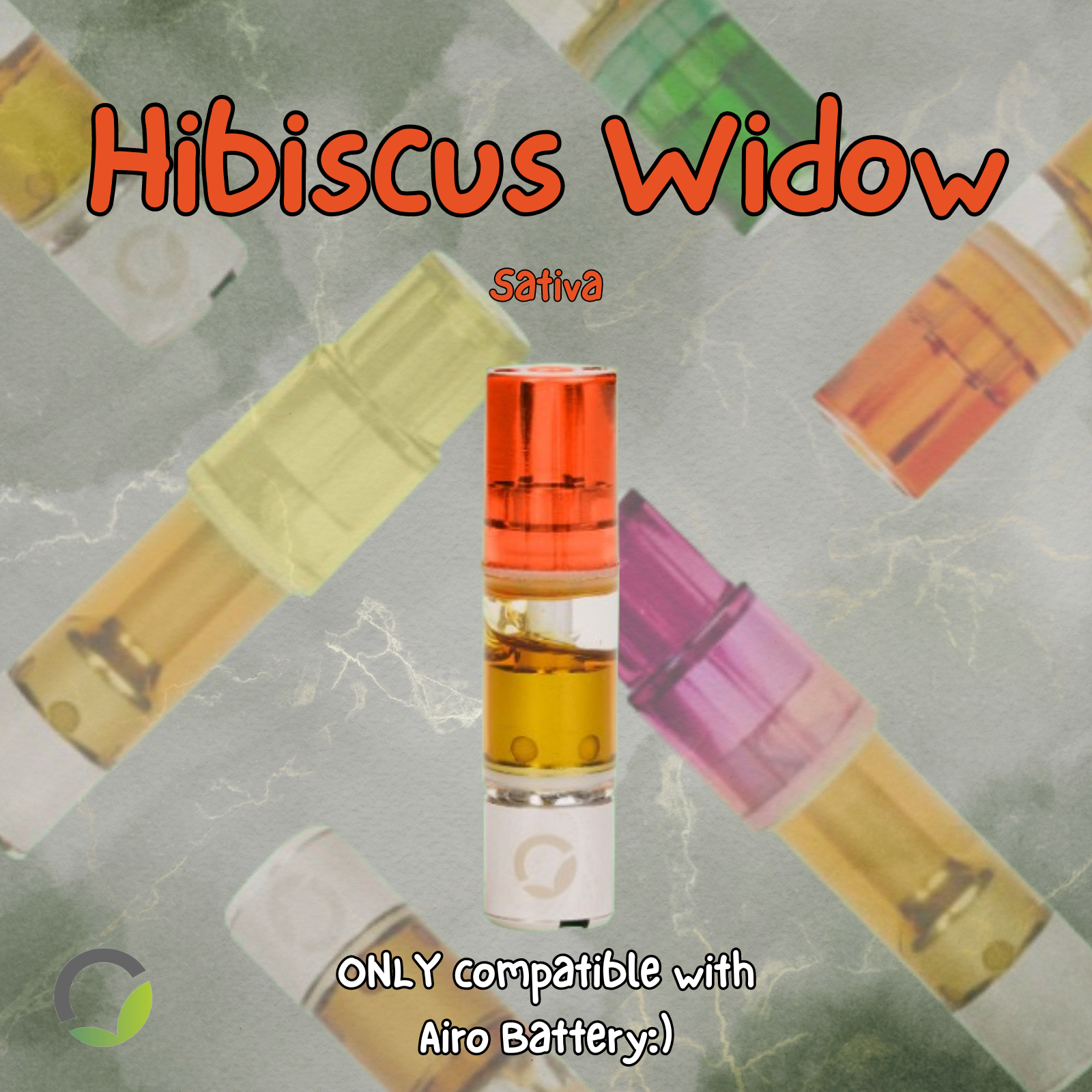 Photograph of product: Airo Live Flower | Hibiscus Widow | 1g (Oui'd)