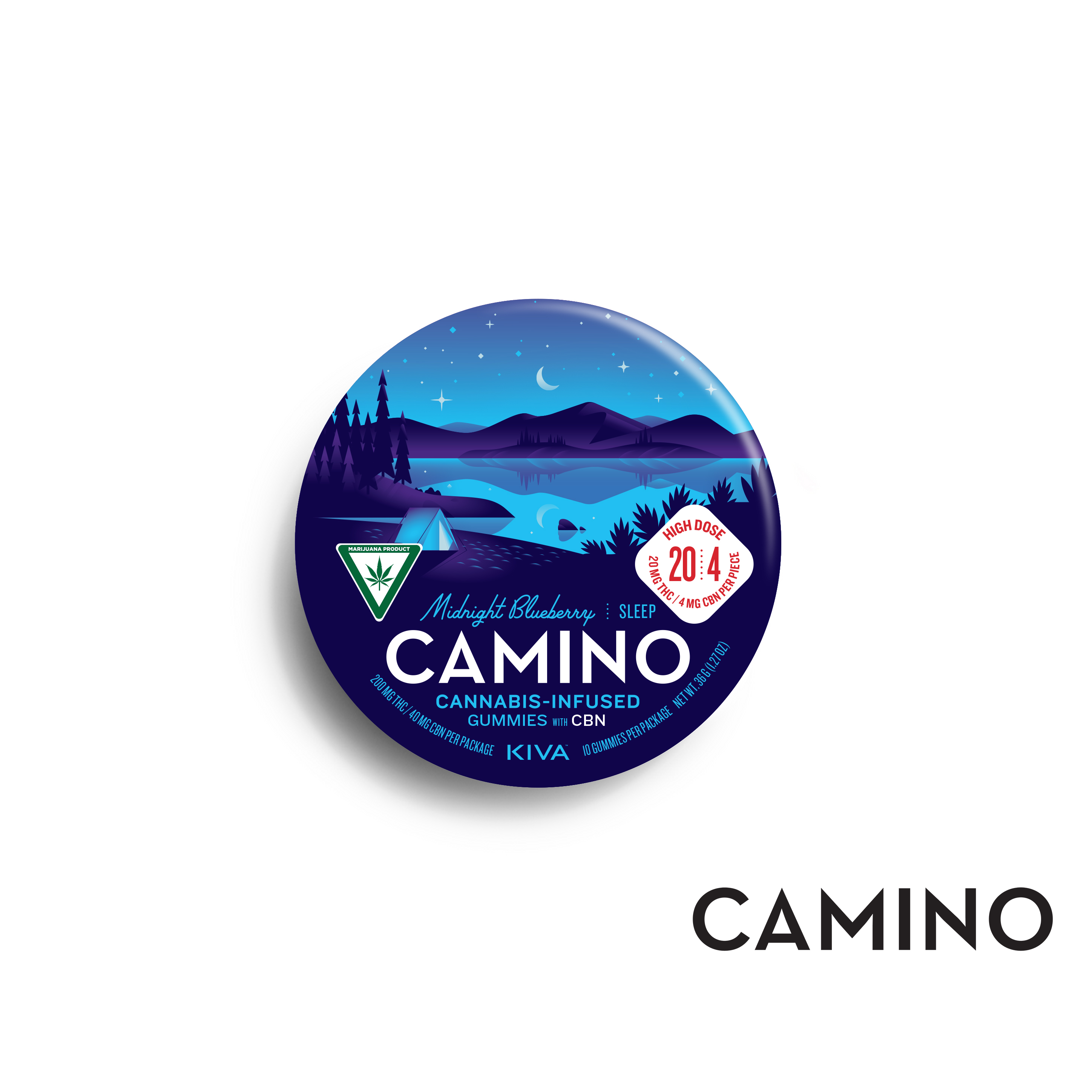 Photograph of product: Midnight Blueberry Sleep Gummies | 100mg