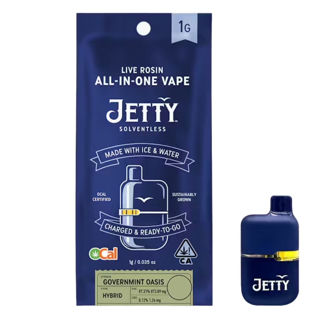 Photograph of product: MINI TANK - GOVERNMINT OASIS SOLVENTLESS READY TO USE 1000MG