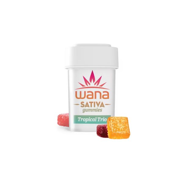 Photograph of product: Wana Tropical Trio Gummies 100mg