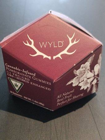Photograph of product: Wyld - Gummies - Pomegranate 1:1 - 200mg - 10pk