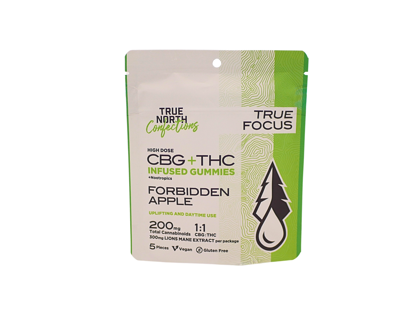 Photograph of product: TRUE NORTH | FORBIDDEN APPLE | 100MG:100MG | REC