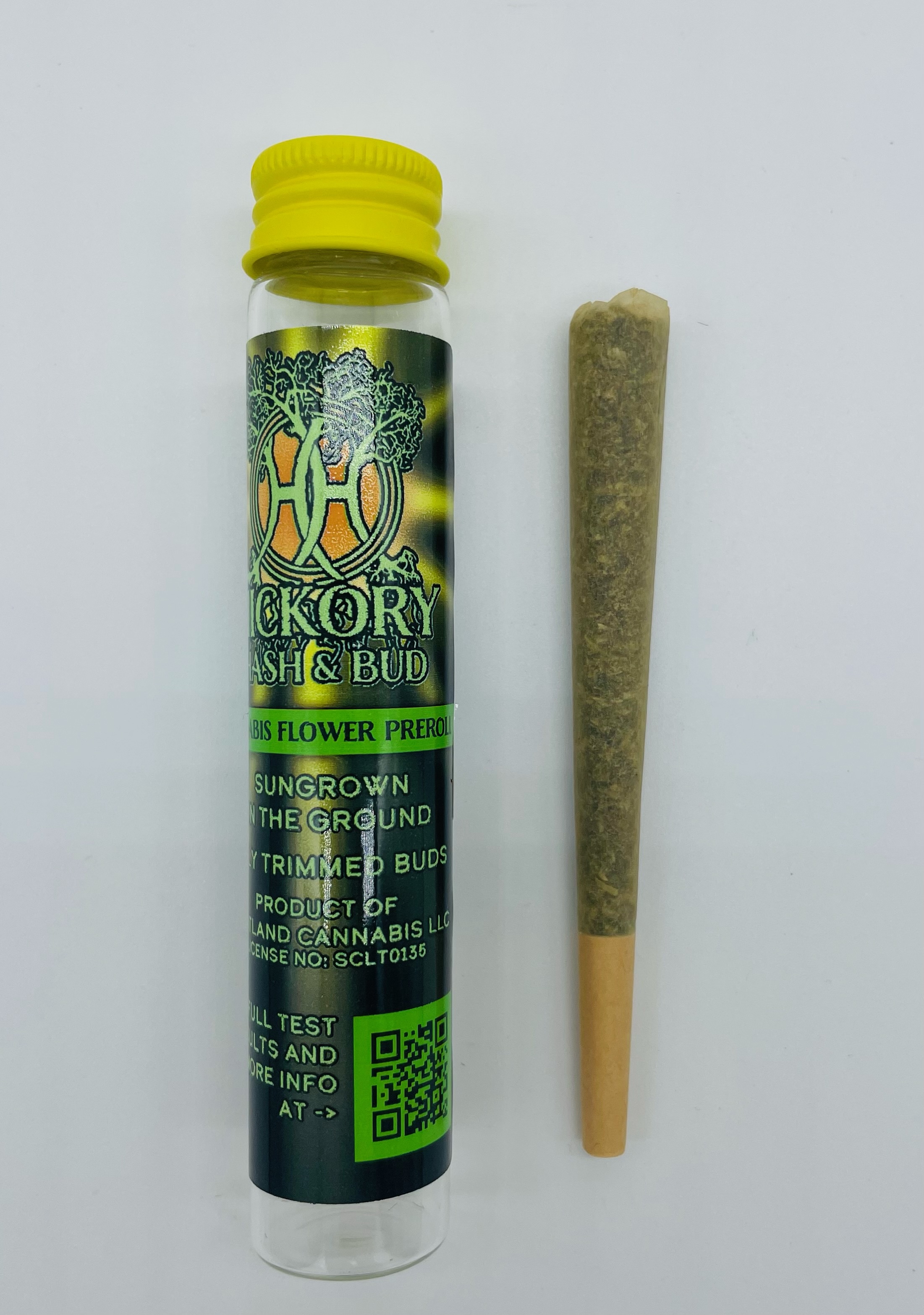 Photograph of product: Hickory au chocolat & Bud | Pineapple Kush | Pre-Roll | 1g | 27.75% TH-oui