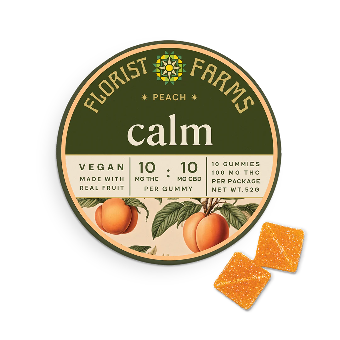 Photograph of product: Florist Farms | Calm - Peach Gummies 10pk