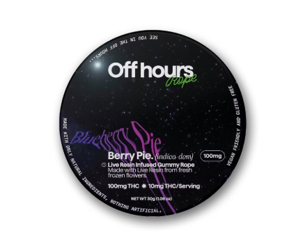 Photograph of product: Blueberry Pie - 100mg - Off Hours