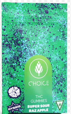 Photograph of product: Super Sour Raz Apple (200mg) (10 x 20mg)