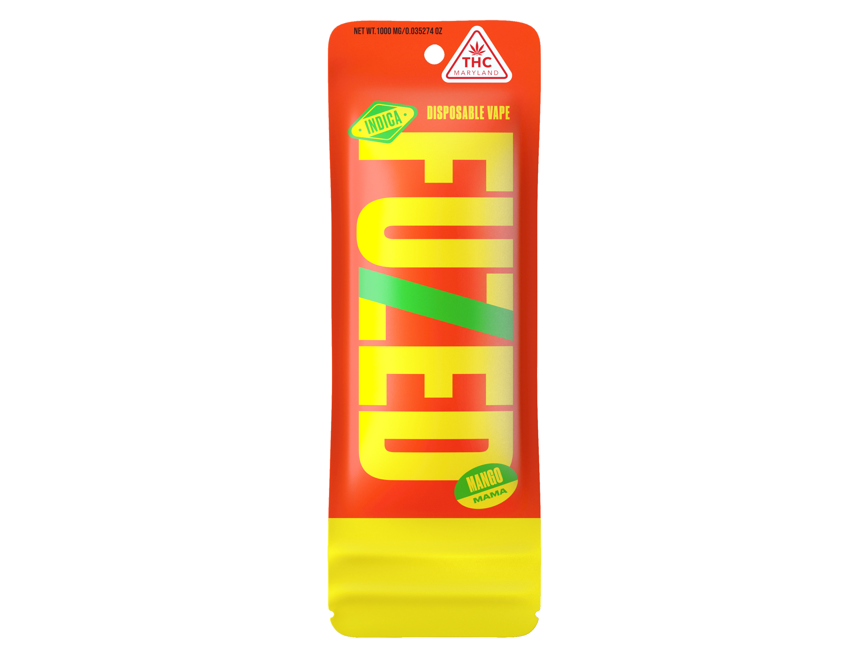 Photograph of Product: Mango Mama Disposable Vape-1g