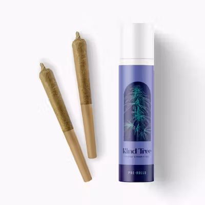 Photograph of product: Kind Tree - Lemon Cherry Sherbert - 1g Pre-Rolls 2 pack