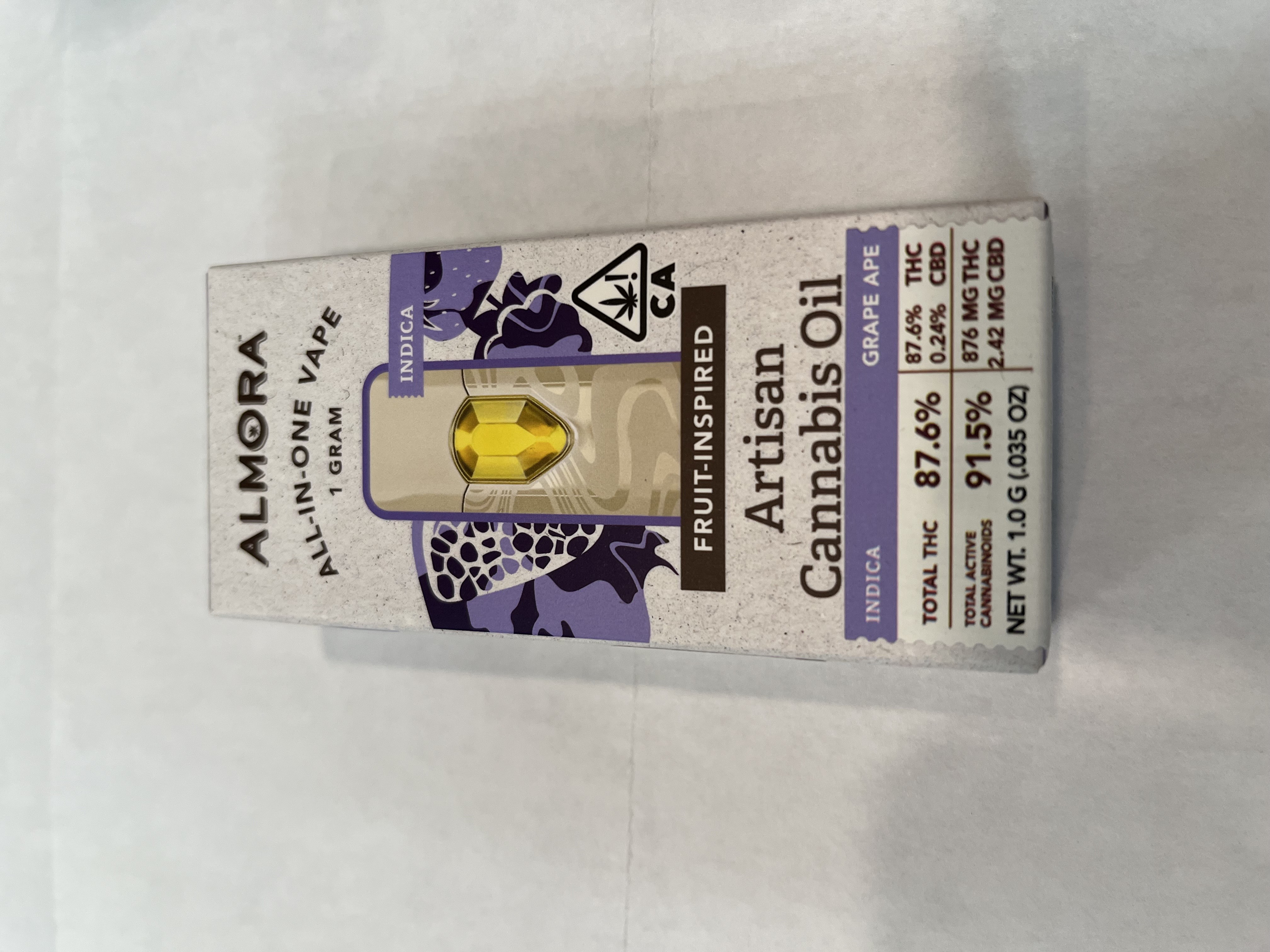 Photograph of product: Almora - Grape Ape 1g All-in-One