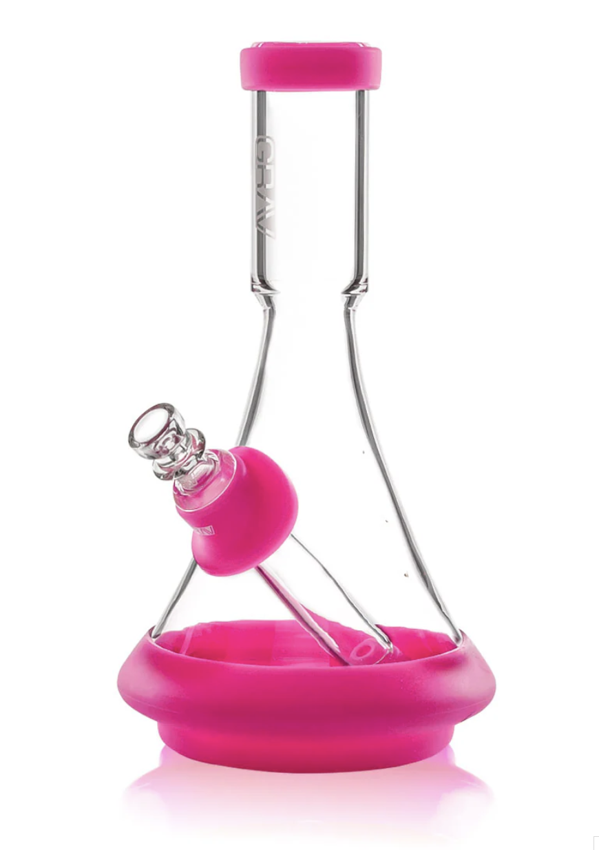 Photograph of product: Deco Beaker - Toxic Pink | Toxic Pink Beaker Water Pipe