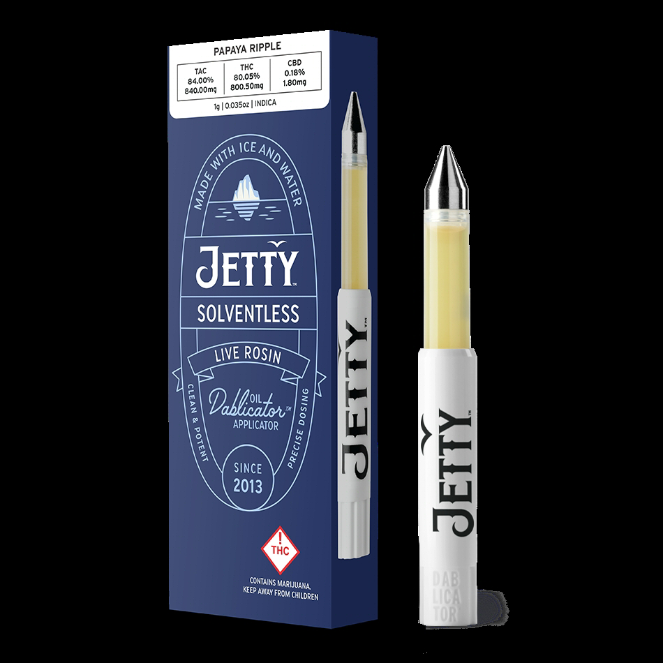 Photograph of product: Papaya Ripple (H) - Live Rosin Dablicator - Jetty Extracts
