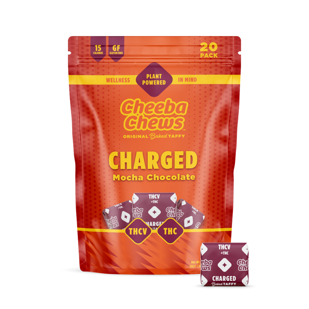 Photograph of product: Mocha Charged Chocolate Taffy | 125mg - Cheeba Chews