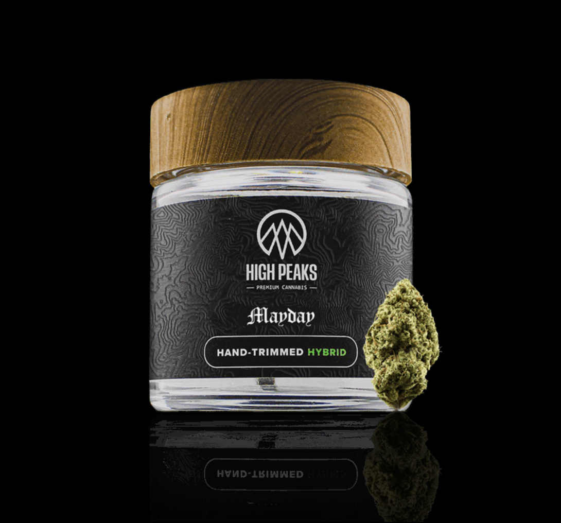 Photograph of product: High Peaks | Flower | Mayday | Hybrid - 3.5g