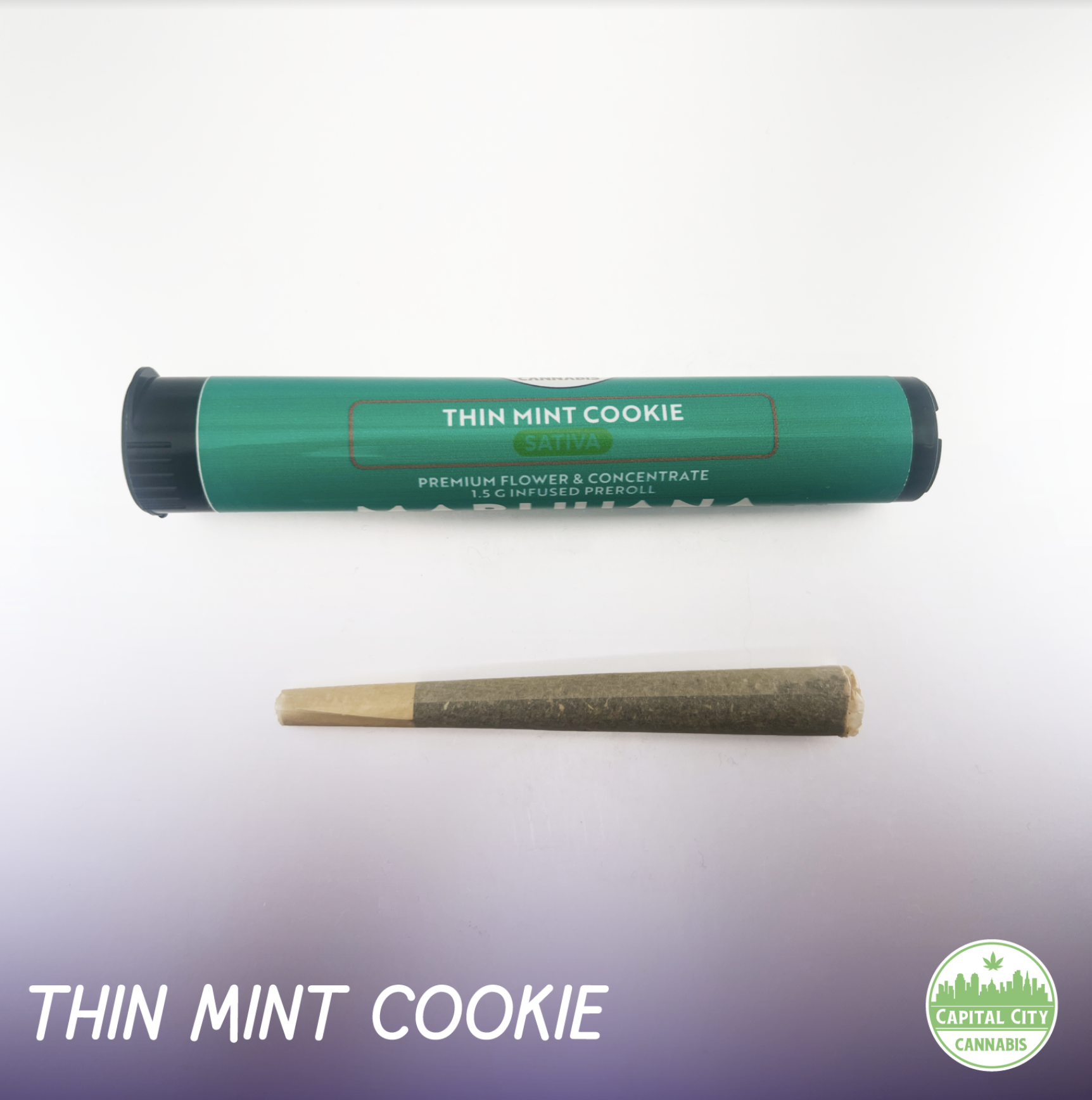 Photograph of product: Capital City | Thin Mint Cookies Infused Pre-Roll