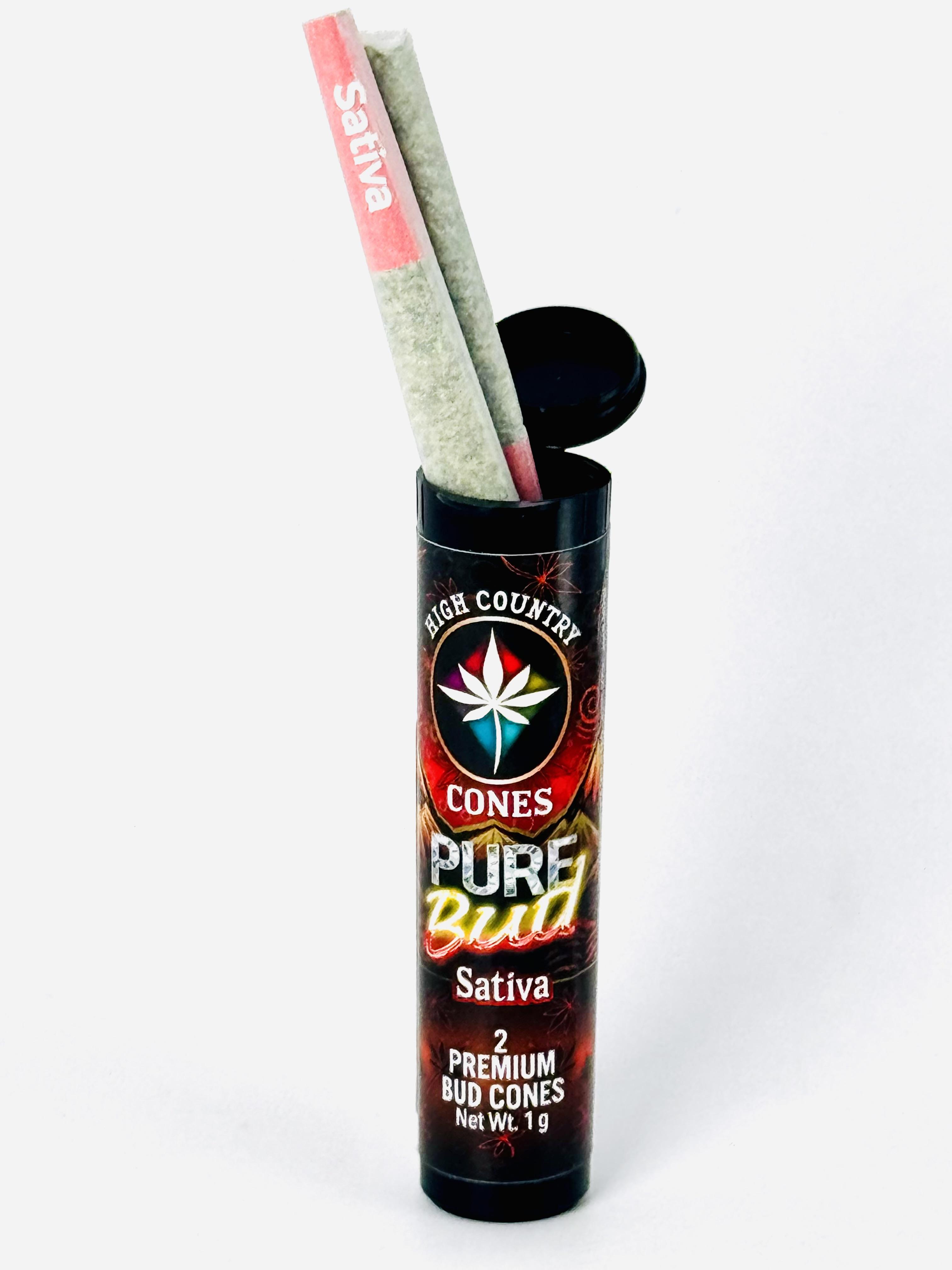 Photograph of product: High Country Cones - (S) 2PK Prerolls - Garlic Diesel