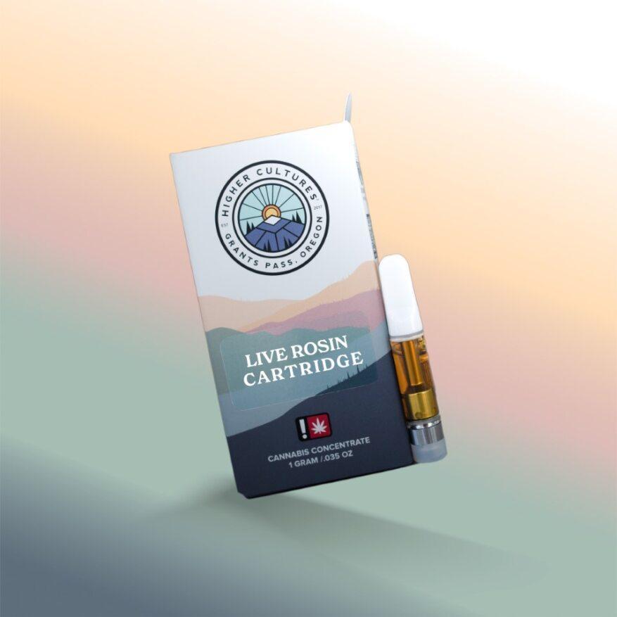 Photograph of product: Cartridge - 1g Higher Cultures Live Rosin - Banana Split