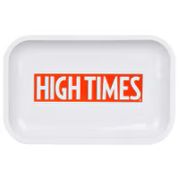 Photograph of Product: High Times Metal Rolling Tray | 11"x7" | White