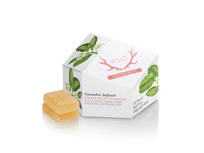 Photograph of product: Wyld - Grapefruit 100mg Gummies 1:1:1 TH-oui:CBC:CBG
