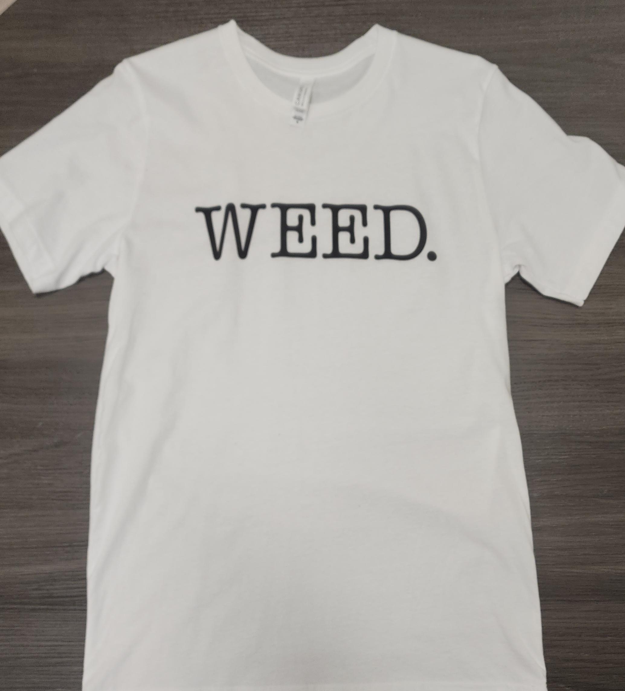 Photograph of Product: WEED. Tee White - XL