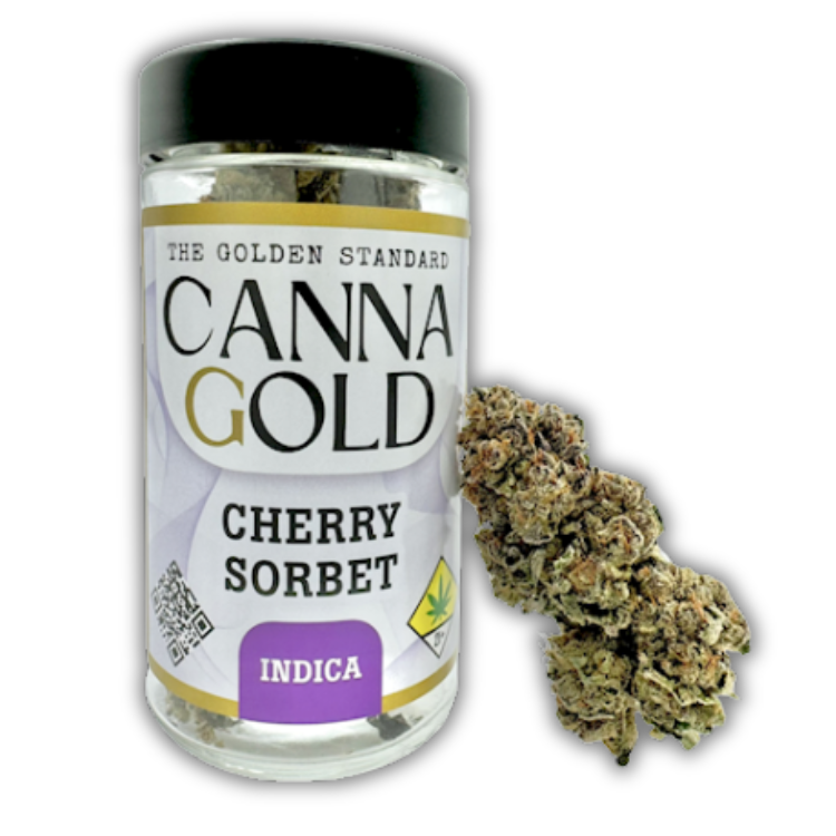 Photograph of product: Cherry Sorbet Flower (Cannagold) - 28g