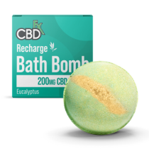 Photograph of product: CBDfx | CBD Soothing Bath Bomb - Eucalyptus | 200mg