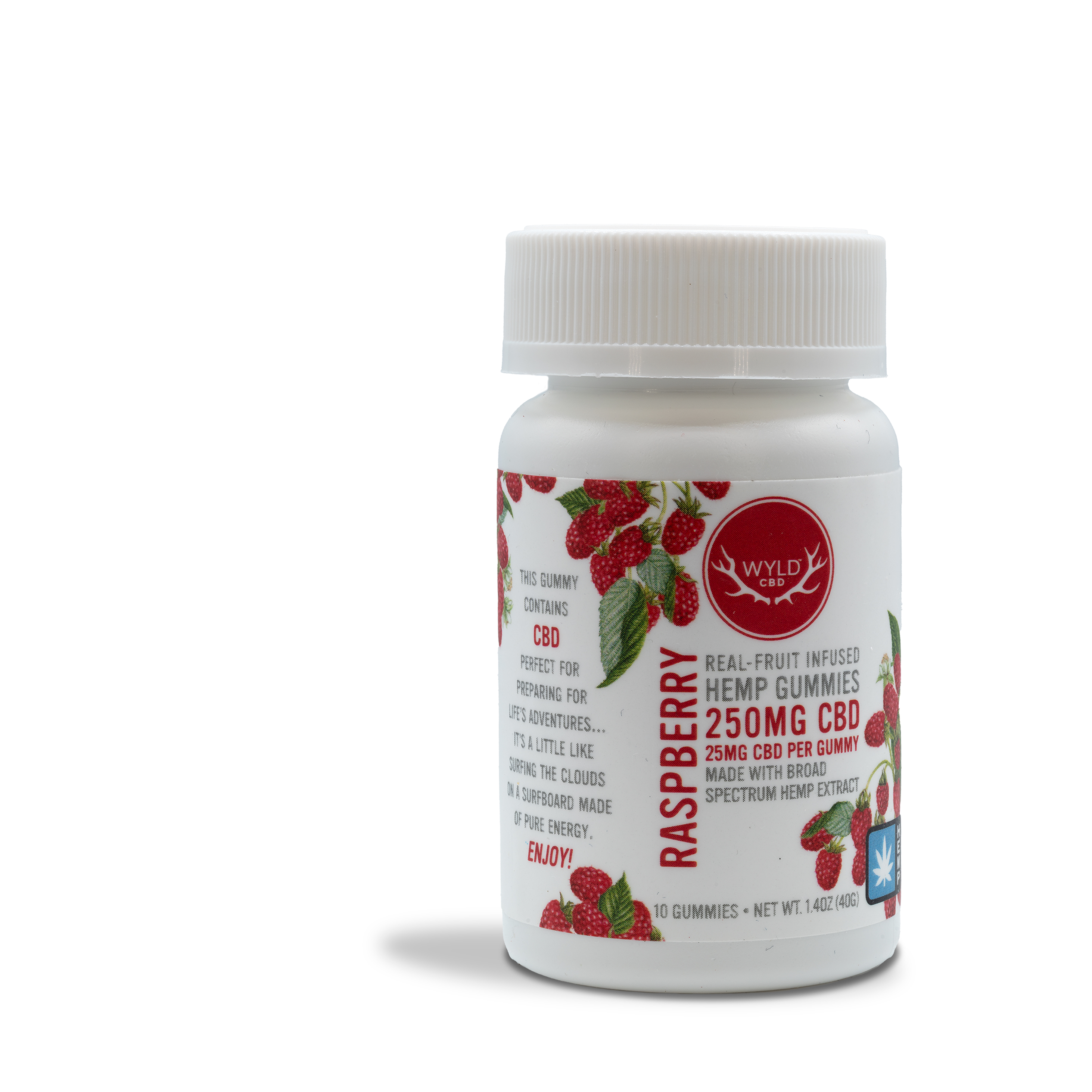 Photograph of product: Wyld - Raspberry CDB 250 mg 10 pk - 1.4oz
