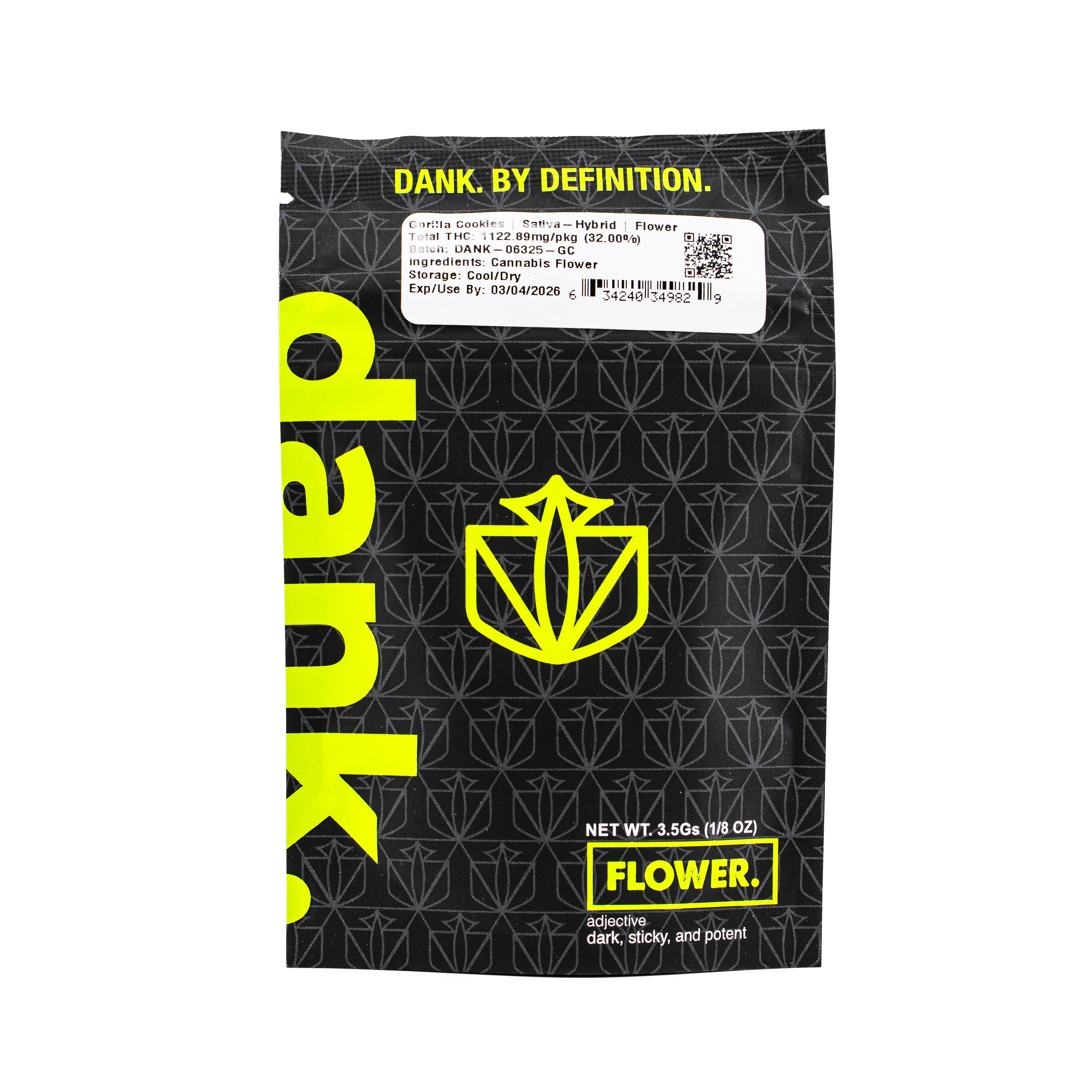 Photograph of product: Dank - Gorilla Cookies | Sungrown - 3.5g