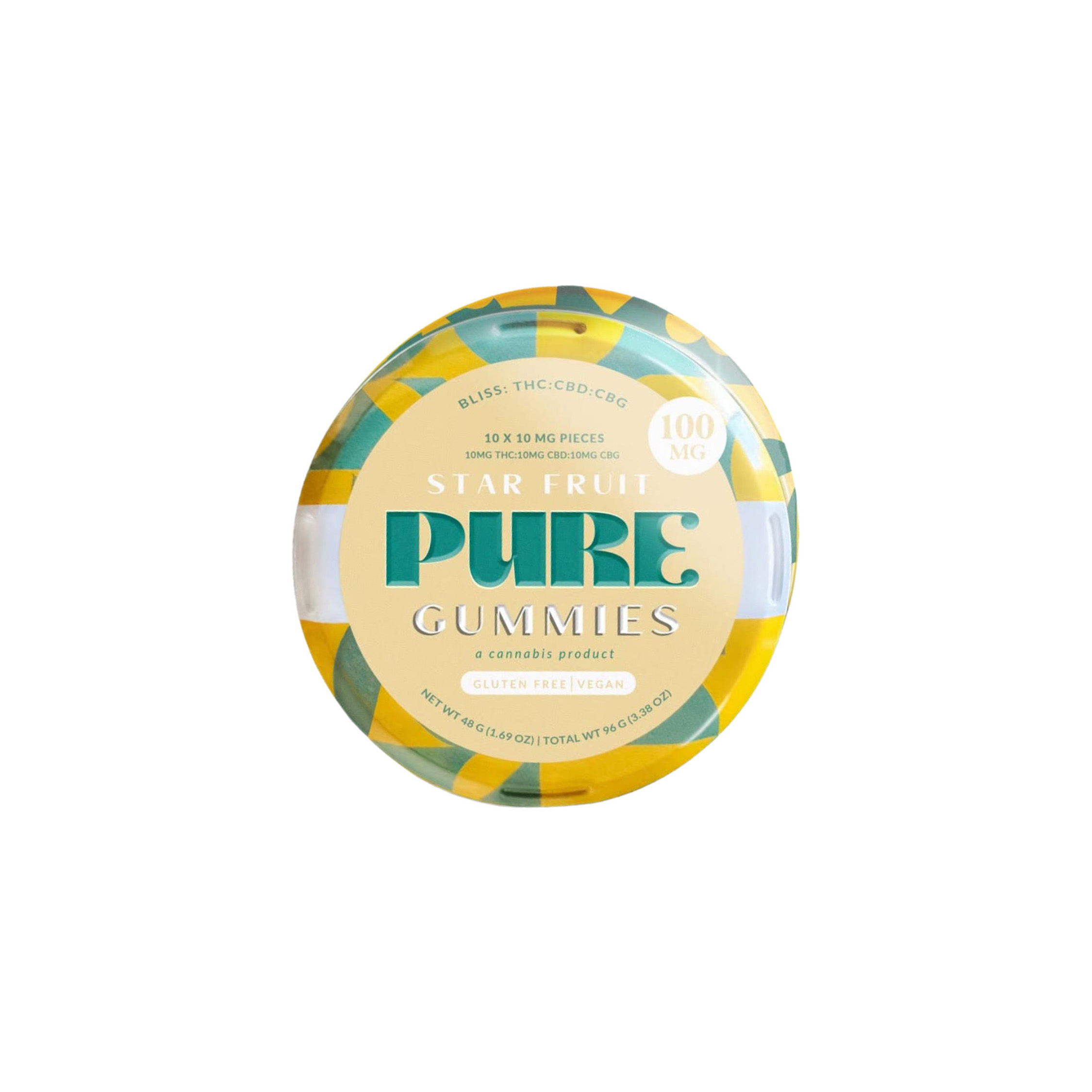 Photograph of product: Starberry 1:1:1 TH-oui:CBD:CBG Gummies