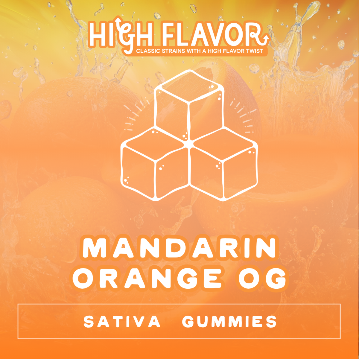 Photograph of product: Mandarin Orange OG (I) | 20pk | 100mg | Gummies | High Flavor
