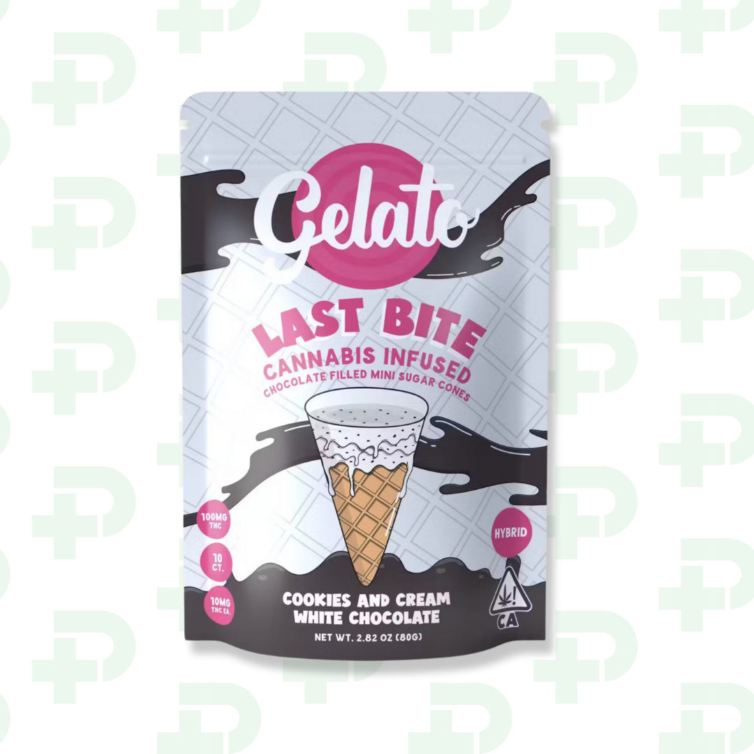 Photograph of product: Gelato - Last Bites 200mg - Cookies & Cream White Chocolate