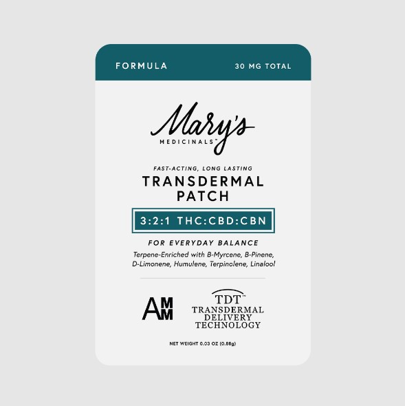 Photograph of product: Mary's Medicinals Transdermal Patch | 3:2:1 TH-oui/CBD/CBN (Formula) - DHM