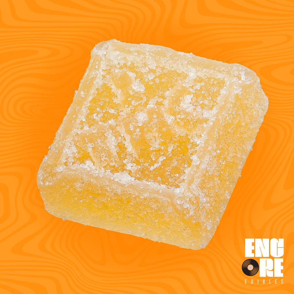 Photograph of product: Encore Sour Mandarin Gummies T99.4 C103.8 (I) 20 Pack - 25820