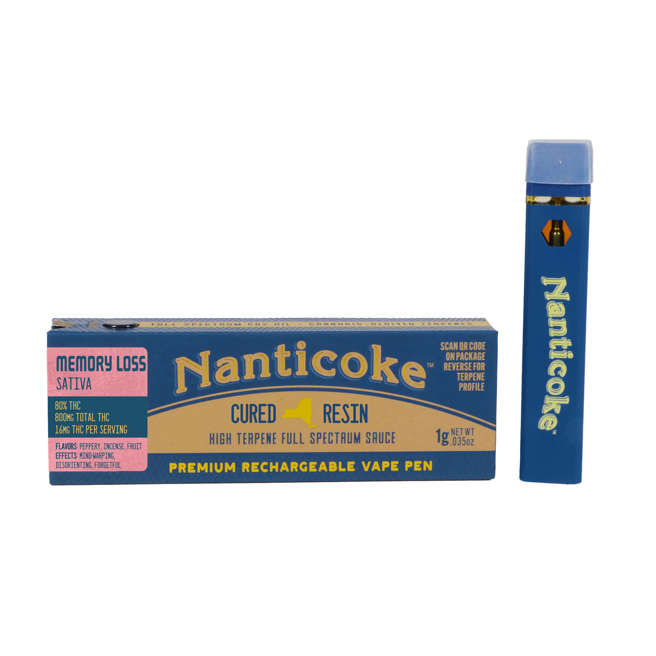 Photograph of product: Nanticoke | Memory Loss | 1g AIO Resin Vape