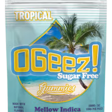 Photograph of product: OGEEZ! - GUMMIES - 100MG - 10PK - SUGAR FREE TROPICAL - Oui'd