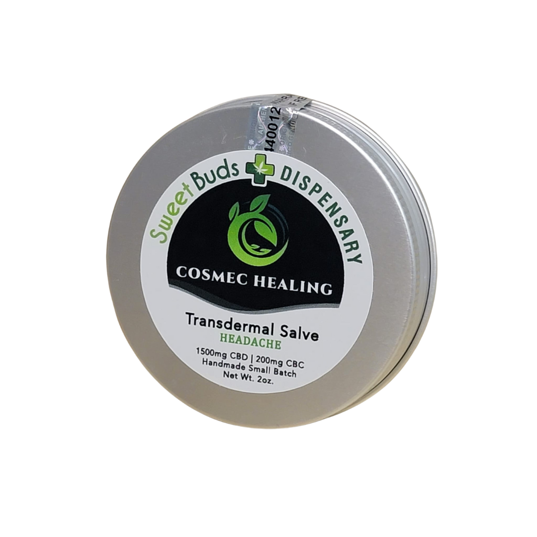 Photograph of Product: Cosmec Healing Transdermal Salve - Headache (1500mg CBD | 200mg CBC)