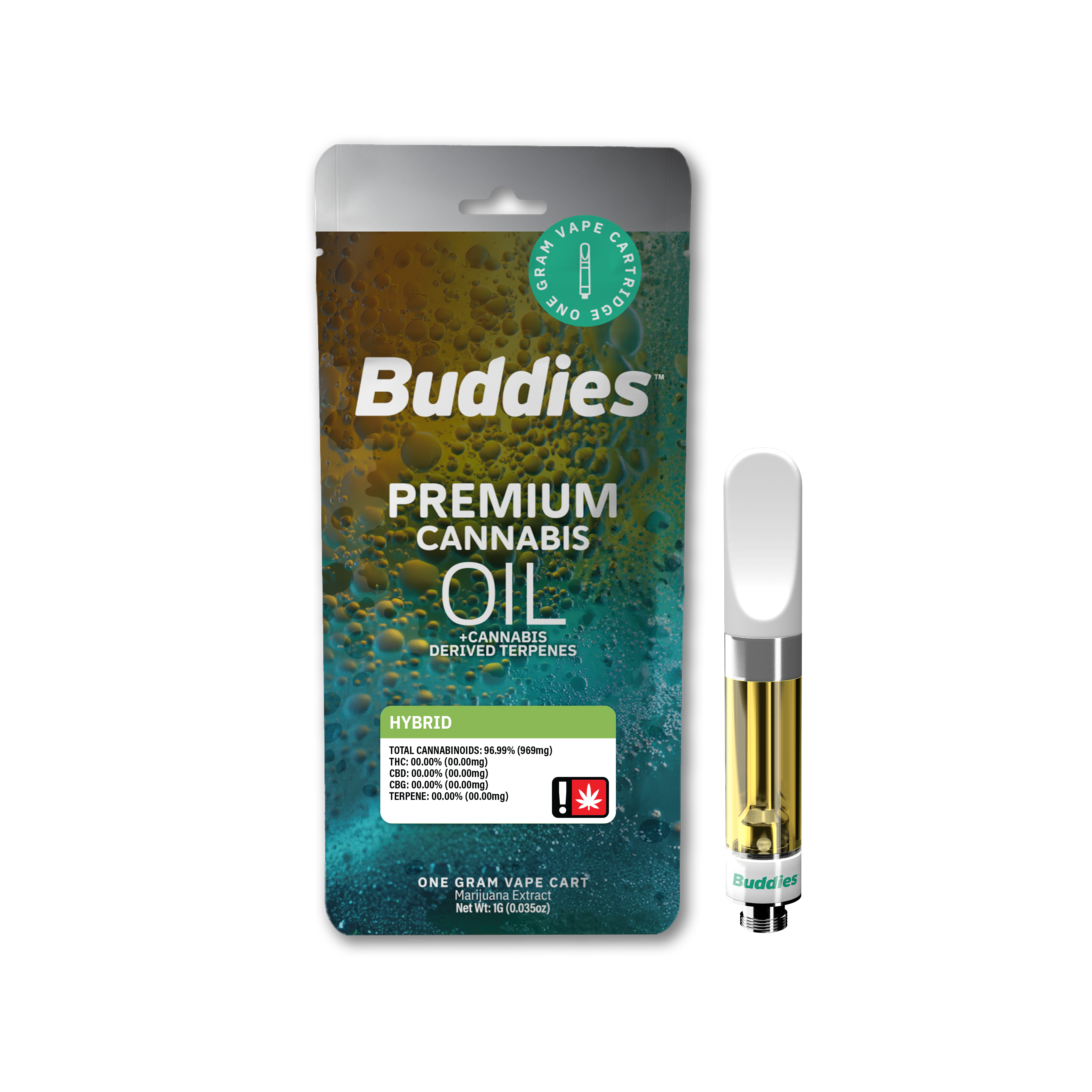 Photograph of product: Buddies - PURPLE APRICOT - Distillate Cartridge - (1g) - I