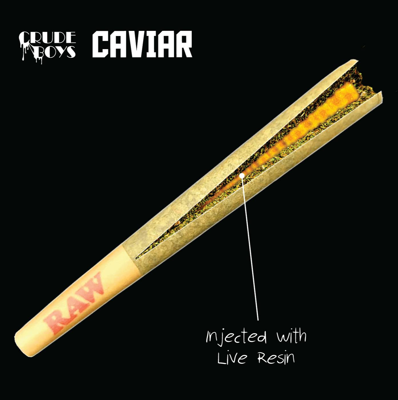 Photograph of product: Crude Boys Highness 1.2g Caviar Pre-Roll