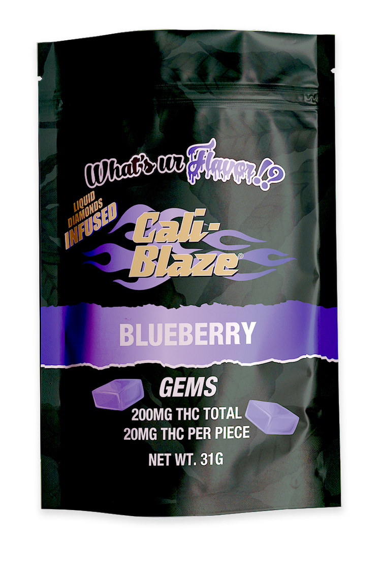 Photograph of product: Cali Blaze | Blueberry | 200mg Gummies