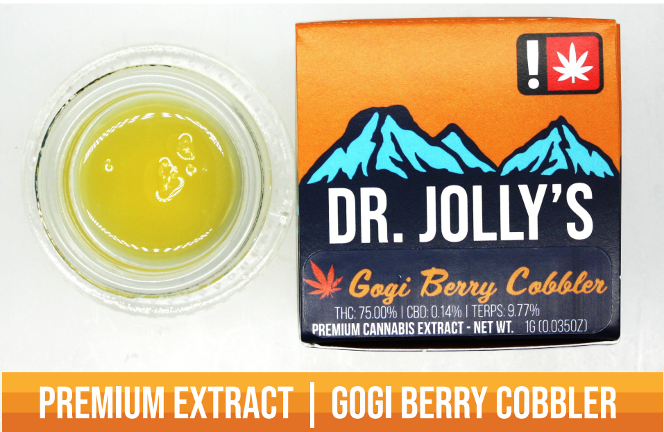 Photograph of product: Dr. Jolly's - Gogi Berry Cobbler - 1g Sugar Sauce