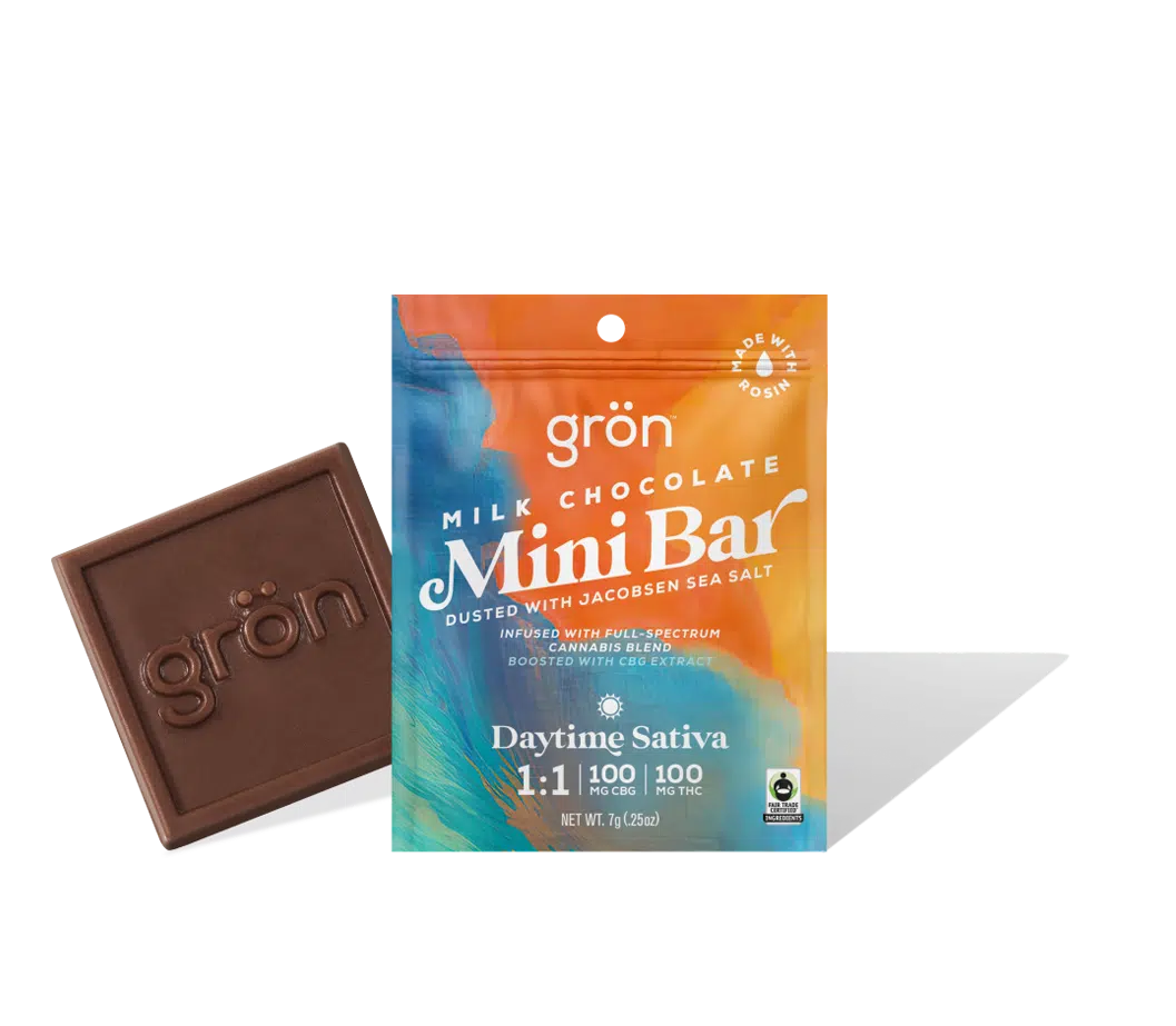 Photograph of product: Milk Chocolate 1:1 CBG:TH-oui Mini Bar
