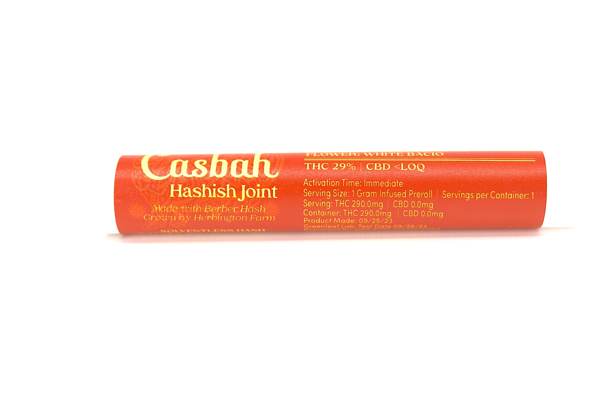 Photograph of product: Pre Roll - Casbah Oui'd Infused - Watermelon Gelato x Lemon Cherry Gelato
