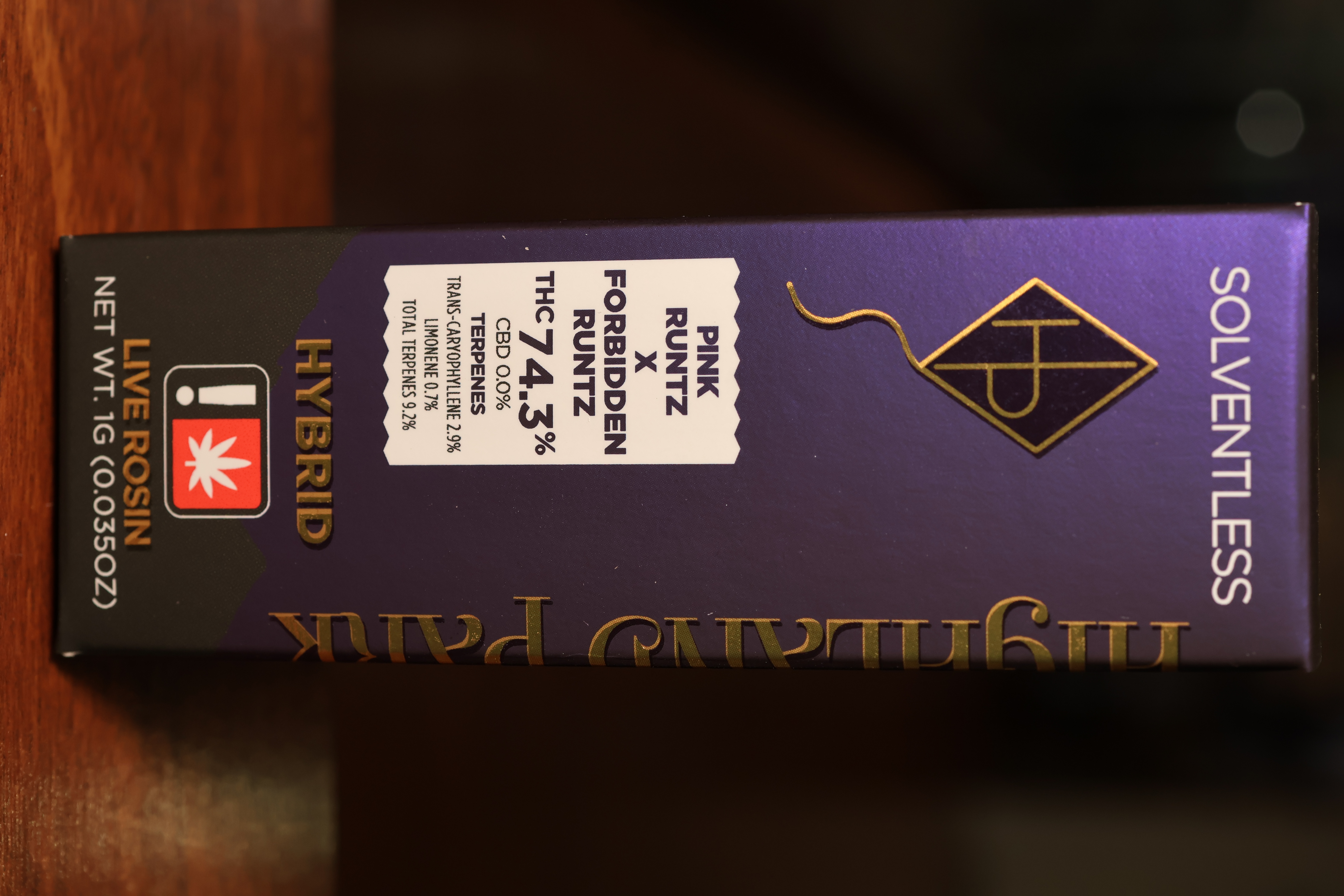 Photograph of product: Pink Runtz x Forbidden Runtz AIO Solventless (Highland Park)