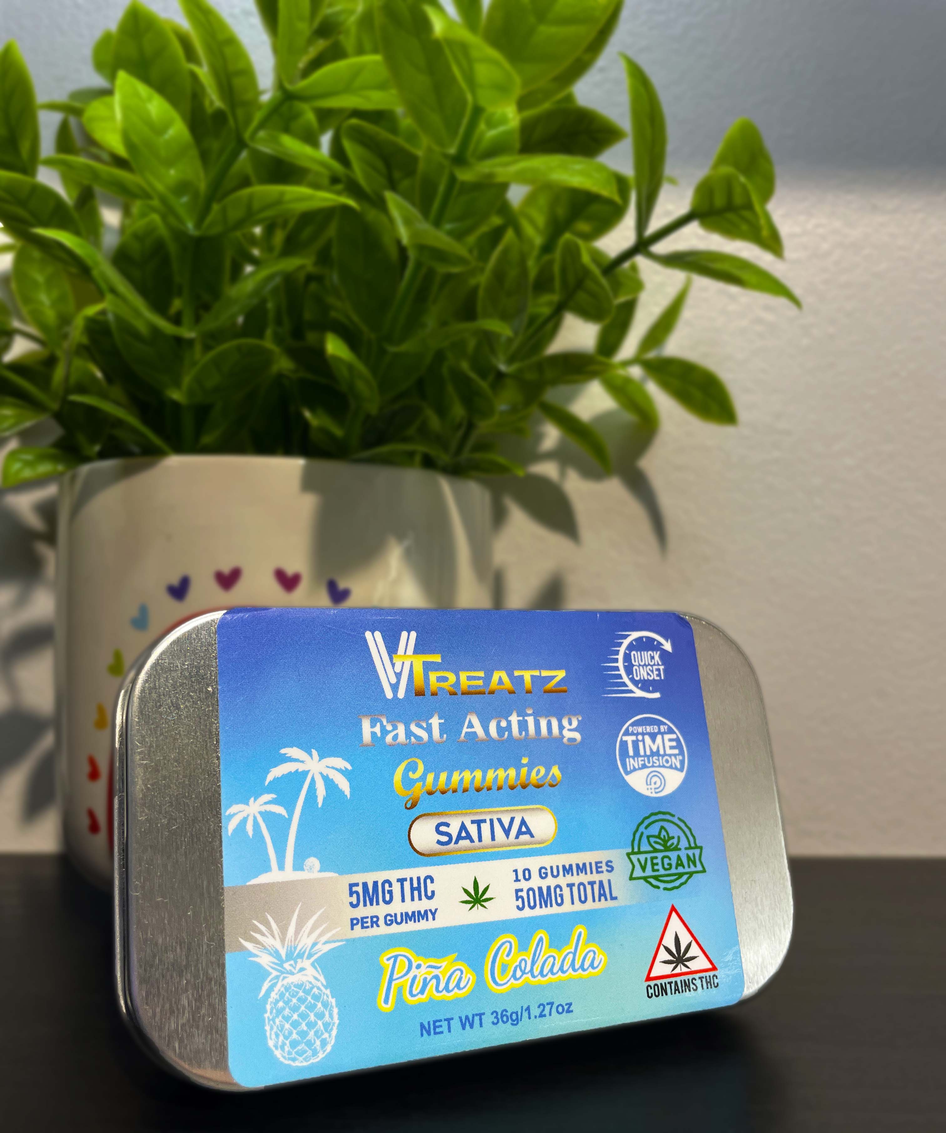 Photograph of product: Pina Colada 50mg Fast Acting Gummies