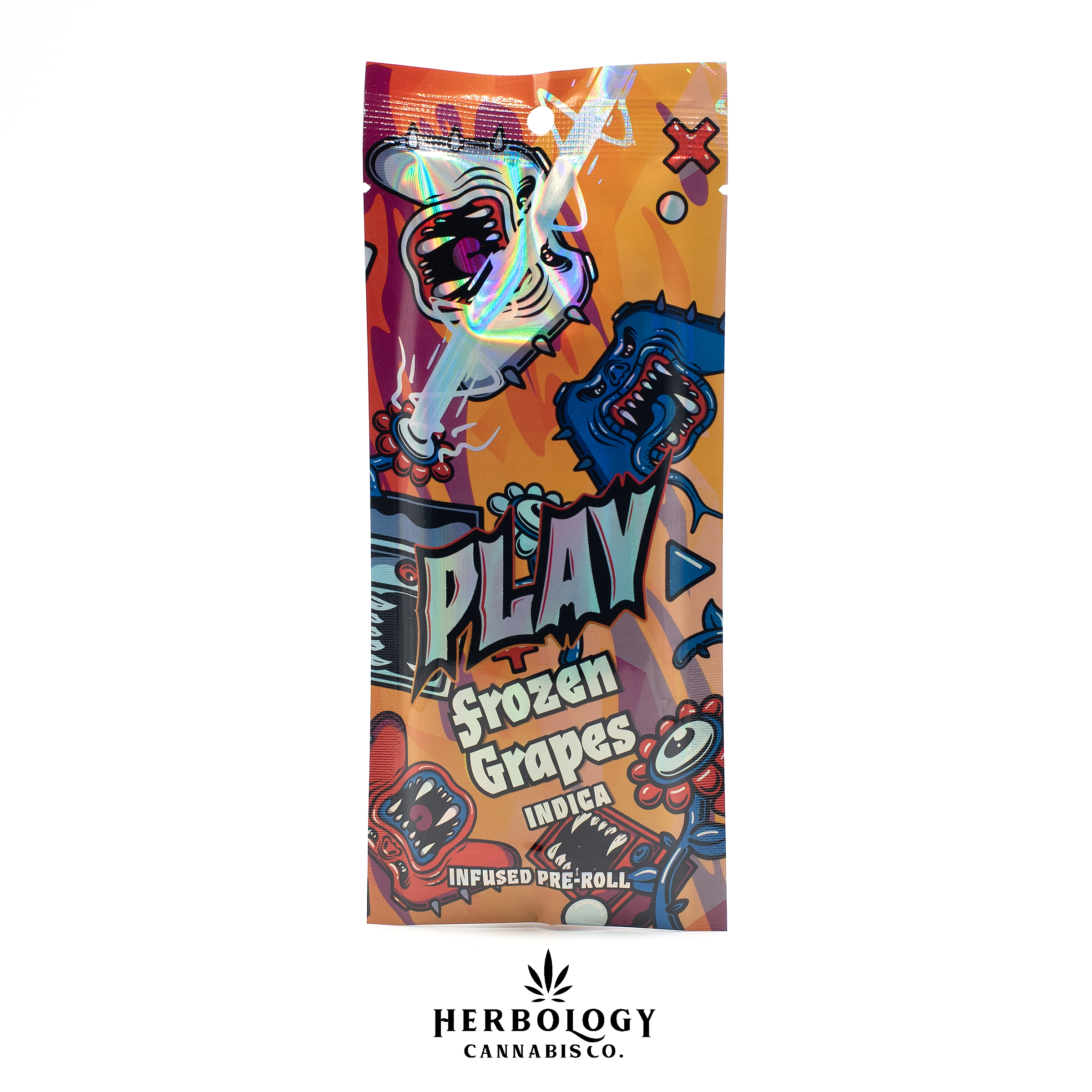 Photograph of product: Play | Infused Pre-roll | Frozen Grapes | 1.2g